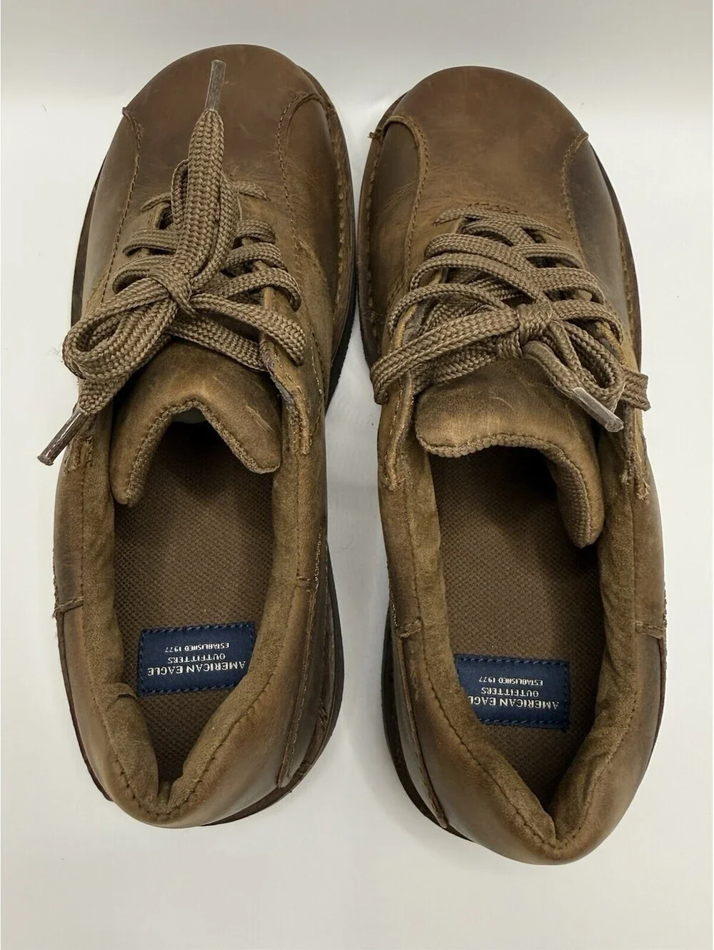 American Eagle Outfitters Mens Sz 10 Style 3204 Brown Leather Shoes NWT